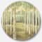 Designart - Aspens Neutral Forest - Farmhouse Metal Circle Wall Art